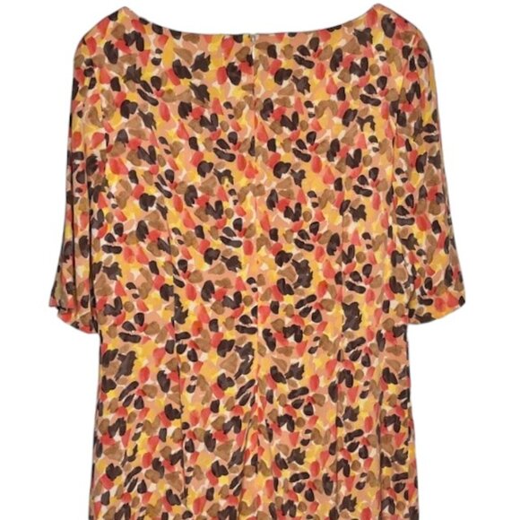 LK Bennett DR/Ariel 100% Silk Cocktail Dress - Watercolor Rose - 8 - Picture 6 of 12